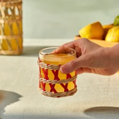 Karaca Waven Wasserglas, 285 ml, Rot