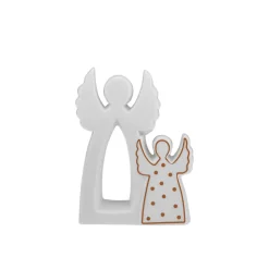 Karaca Weihnachten Doppel Engel, 11.6x4.3x14.8 cm