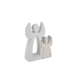 Karaca Weihnachten Doppel Engel, 11.6x4.3x14.8 cm