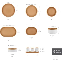 Karaca x Fatih Tutak Earth Collection 57-teiliges Tafelservice für 12 Personen