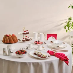 Karaca x Müge Anlı Vogel Gold Service Teller 27 Cm