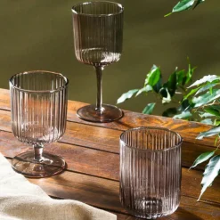 Karaca Zenith Weinglas, 350 ml, Grau