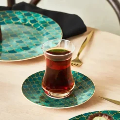 Karaca Zümrüt für 6 Personen Dessert Set , 18 Teilig