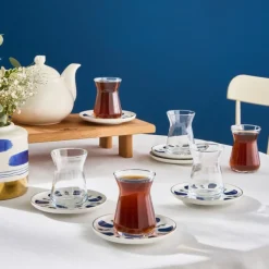 Karaca İznik 12-teiliges Teeservice für 6 Personen