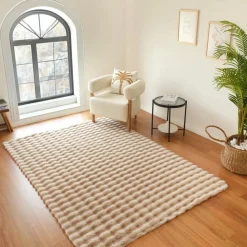 Kaschmir Teppich 7/24 Cosy Premium Bubble Beige 100x150 cm