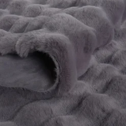 Kaschmir Teppich 7/24 Cosy Premium Bubble Anthrazit 80x150 cm