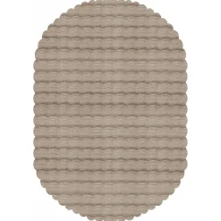 Kaschmir Teppich Cosy Premium Bubble Beige Oval, 100x150 cm