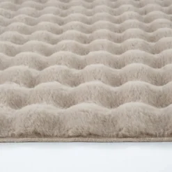 Kaschmir Teppich Cosy Premium Bubble Beige Oval, 100x150 cm