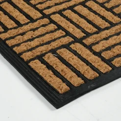 Kaschmir Teppich Gestreift Coco Fußmatte 45x75 cm