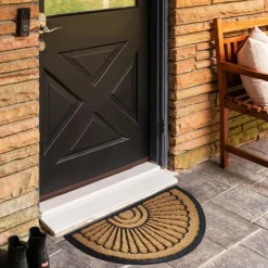 Kaschmir Teppich Gummifächer Coco Fußmatte 45x75 cm