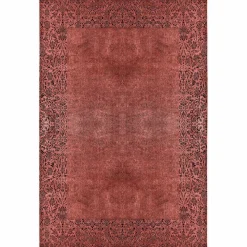 Kashmir Teppich Viskose Premium Damast Lachs 80x150 cm Teppich