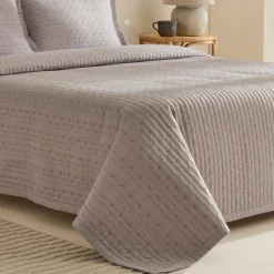 Margot Bettüberwurf Set Grau 230x240cm + 2(50x70) cm