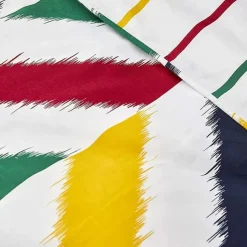 Nautica Home Herring Bettbezug-Set aus 100 % Baumwolle, 200 × 200 cm, Weiß-Multicolor