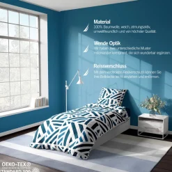 Nautica Home Orıon Bettwäsche Set 100% Baumwolle 135X200 + 80X80