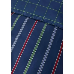 Nautica Home Ray Bettbezug aus 100 % Baumwolle, 200 × 200 cm, Navy Blue Multi