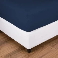Nautica Jersey Spannbetttuch, Marineblau, 140x200cm