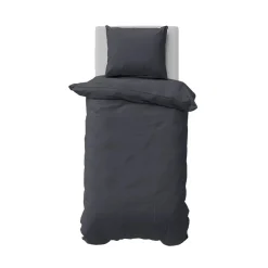 Nautica Solid Einzelperson Anthrazit Bettbezugsset, 155x220, 80x80