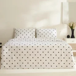 Sarah Anderson Amour Doppel Bettwäscheset Schwarz 200x220 Cm