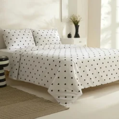 Sarah Anderson Amour Doppel Bettwäscheset Schwarz 200x220 Cm