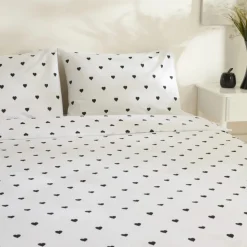 Sarah Anderson Amour Doppel Bettwäscheset Schwarz 200x220 Cm