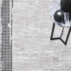 Viskose Premium Gänsefuß Muster Teppich 160x230cm